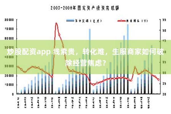 炒股配资app 线索贵，转化难，生服商家如何破除经营焦虑？