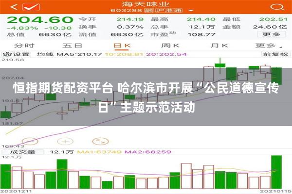 恒指期货配资平台 哈尔滨市开展“公民道德宣传日”主题示范活动