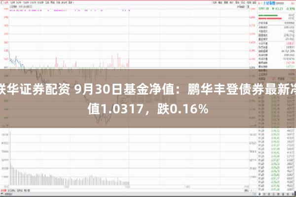 联华证券配资 9月30日基金净值：鹏华丰登债券最新净值1.0317，跌0.16%